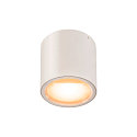 SLV Luminaire de plafond OCULUS CL DTW cylindrique, Dim-To-Warm IP20, transparent, blanche gradable