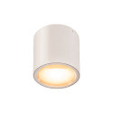 SLV Luminaire de plafond OCULUS CL DTW cylindrique, Dim-To-Warm IP20, transparent, blanche gradable
