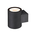 SLV Luminaire mural OCULUS UP/DOWN cylindrique IP20, noir gradable