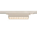 Projecteur triphasé SIGHT MOVE DALI pivotant, contrôlable par DALI, avec grille IP20, blanche gradable