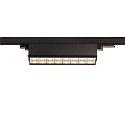 Projecteur triphasé SIGHT MOVE DALI pivotant, contrôlable par DALI, avec grille IP20, noir gradable