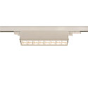Projecteur triphasé SIGHT MOVE DALI pivotant, contrôlable par DALI, avec grille IP20, blanche gradable