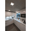 SLV LED Wall / Ceiling luminaire SENSER 24 CW, square, 15W, 1200lm, IP20, white, 4000K