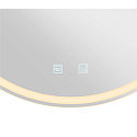 SLV Luminaire mural TRUKKO rond R7s 118mm IP44, laiteux