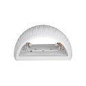 SLV Luminaire mural PLASTRA WL CURVED CUTRAIN G9 IP20, blanche
