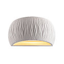 SLV Luminaire mural PLASTRA WL CURVED CUTRAIN G9 IP20, blanche