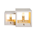 SLV Luminaire mural PLASTRA WL CUBES IP20, blanche