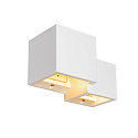 SLV Luminaire mural PLASTRA WL CUBES IP20, blanche