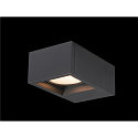 SLV Luminaire mural d'ext�rieur ESKINA FRAME WL SINGLE CCT � 1 flamme, CCT Switch, r�glable IP65, anthrazit 