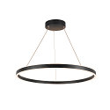 SLV LED Pendant luminaire ONE 80 PD DALI UP/DOWN, CCT switch, 3000/4000K, 615/635lm, black