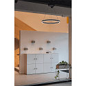 SLV LED Pendant luminaire ONE 80 PD DALI UP/DOWN, CCT switch, 3000/4000K, 615/635lm, black