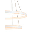 SLV LED Pendant luminaire ONE DOUBLE PD DALI UP/DOWN, CCT switch, 3000/4000K, 1050/1060lm, white