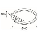 SLV 3-Phase luminaire ONE 40 TRACK DALI, 15,2W, 4000K, 670lm, white