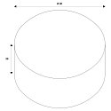 SLV Abat-jour FENDA rond, gris