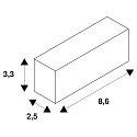 SLV Embout GRAZIA 60 noir 