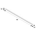 SLV Accessories for LED Strip GRAZIA 20 Cover, IP20, 1,5m, flat, frosted, plastic PMMA