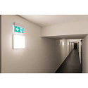 SLV Luminaire mural SIMA SENSOR angulaire IP44, blanche