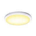 SLV LED Outdoor luminaire RUBA 42 CW LED Wall / Ceiling luminaire, CCT switch 3000/4000K, 2000/2270lm, IP65, white