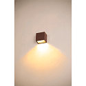 SLV Luminaire mural d'ext�rieur SITRA S WL SINGLE Bas, CCT Switch IP65, rouille 