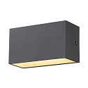 SLV LED Outdoor Wall luminaire SITRA M WL UP/DOWN, CCT switch 3000/4000K, anthracite