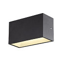 SLV LED Outdoor Wall luminaire SITRA M WL UP/DOWN, CCT switch 3000/4000K, anthracite
