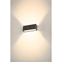 SLV Luminaire mural d'ext�rieur SITRA L WL UP/DOWN CCT Switch, commutable IP65, anthrazit 