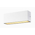 SLV Luminaire mural d'ext�rieur SITRA L WL UP/DOWN CCT Switch, commutable IP65, blanche 