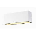 SLV Luminaire mural d'ext�rieur SITRA L WL UP/DOWN CCT Switch, commutable IP65, blanche 