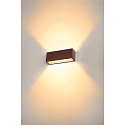 SLV Luminaire mural d'ext�rieur SITRA L WL UP/DOWN CCT Switch, commutable IP65, rouille 