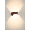 SLV Luminaire mural d'ext�rieur SITRA L WL UP/DOWN CCT Switch, commutable IP65, rouille 