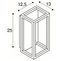 SLV Luminaire mural d�ext�rieur QUADRULO WL angulaire, indirect IP55, anthrazit 