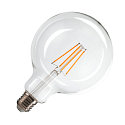 LED Lamp G125 E27, 7,5W, 2700K, CRI90, 320�, transparent