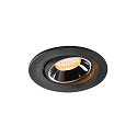 LED Ceiling recessed luminaire NUMINOS� MOVE S, 3000K, 55�, black/chrome