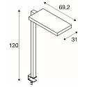 SLV Table lamp WORKLIGHT, 79W, 4000K, 80�, white