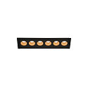 Ceiling recessed luminaire MILANDOS 6, 45°, 3000K, black