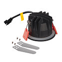 SLV Plafonnier encastr� NUMINOS XS IP20/IP44, noir 
