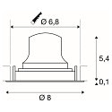SLV LED Ceiling recessed luminaire NUMINOS� MOVE XS, 4000K, 20�, white