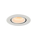 SLV Plafonnier encastr� NUMINOS GIMBLE XS, blanche