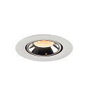 SLV LED Ceiling recessed luminaire NUMINOS� GIMBLE XS, 2700K, 40�, white/chrome