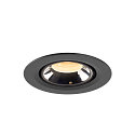 SLV LED Ceiling recessed luminaire NUMINOS� GIMBLE XS, 3000K, 20�, black/chrome