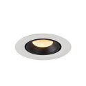 SLV LED Ceiling recessed luminaire NUMINOS� GIMBLE XS, 3000K, 20�, white/black