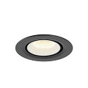 SLV LED Ceiling recessed luminaire NUMINOS� GIMBLE XS, 4000K, 40�, black/white