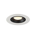 SLV LED Ceiling recessed luminaire NUMINOS� GIMBLE XS, 4000K, 20�, white/black