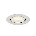 SLV Plafonnier encastr� NUMINOS GIMBLE XS, blanche