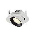 SLV Plafonnier encastr� NUMINOS GIMBLE XS, noir , blanche