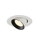 SLV Plafonnier encastr� NUMINOS GIMBLE XS, noir , blanche