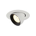 Plafonnier encastr� NUMINOS GIMBLE XS, noir , blanche