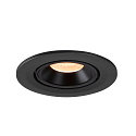 SLV Plafonnier encastr� NUMINOS GIMBLE S, noir 