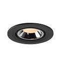 SLV Plafonnier encastr� NUMINOS GIMBLE S, chrome, noir 