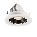 SLV LED Ceiling recessed luminaire NUMINOS� GIMBLE S, 2700K, 40�, white/black
